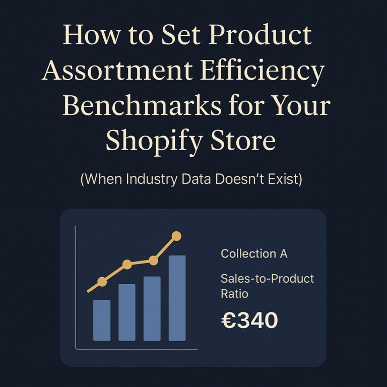 shopify product efficiency benchmark portfolytics